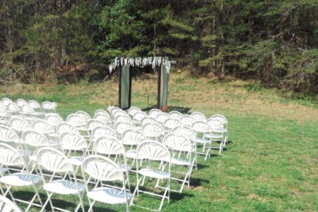 outdoor wedding staging