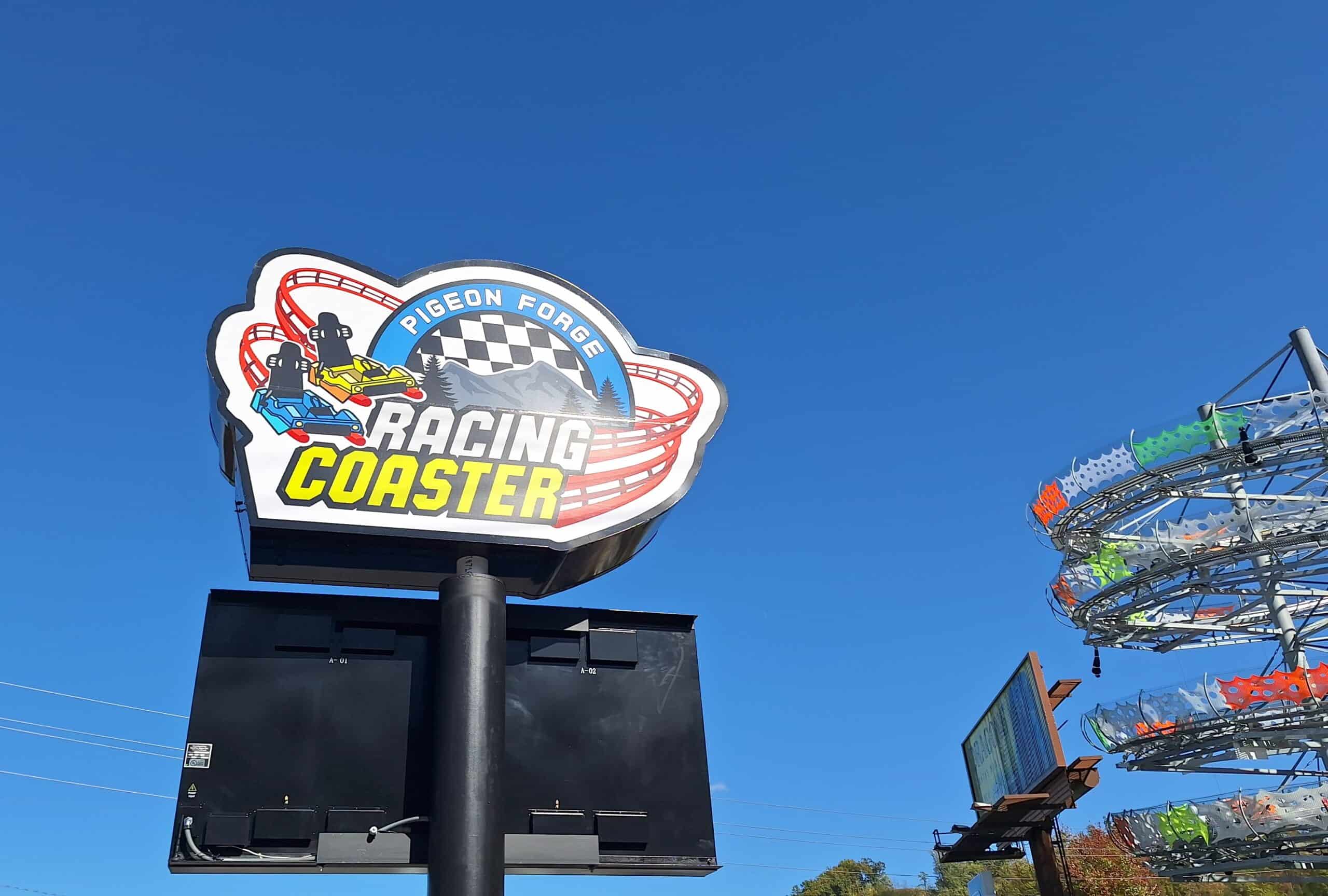 pigeon forge racing coaster pigeon forge racing coaster