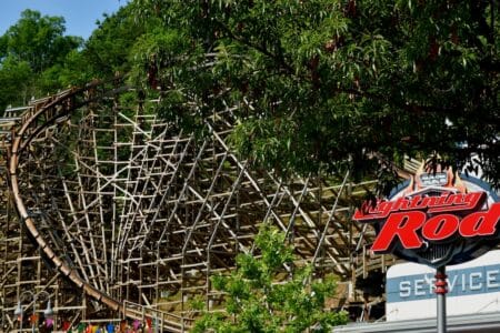 lightning rod dollywood roller coaster
